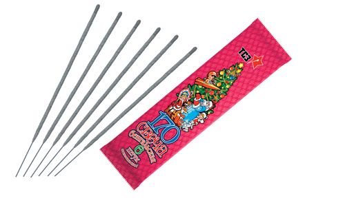  Бенгальские свечи 6 шт 170 мм в пакете  в Искитиме