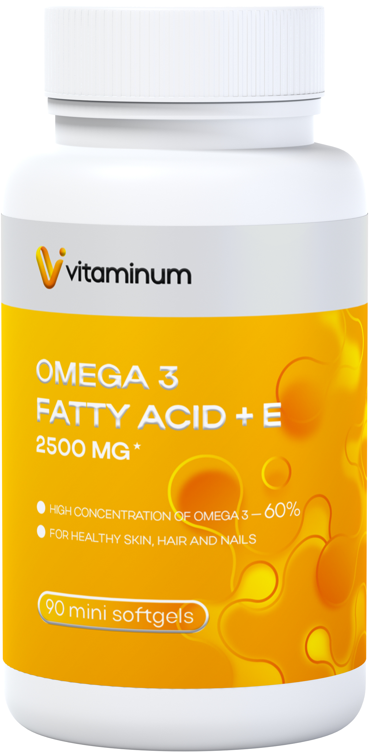 Vitaminum ОМЕГА 3 60% + витамин Е (2500 MG*) 90 капсул 700 мг   в Искитиме